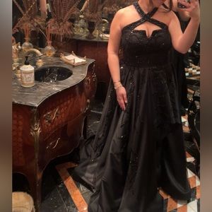 Black evening gown